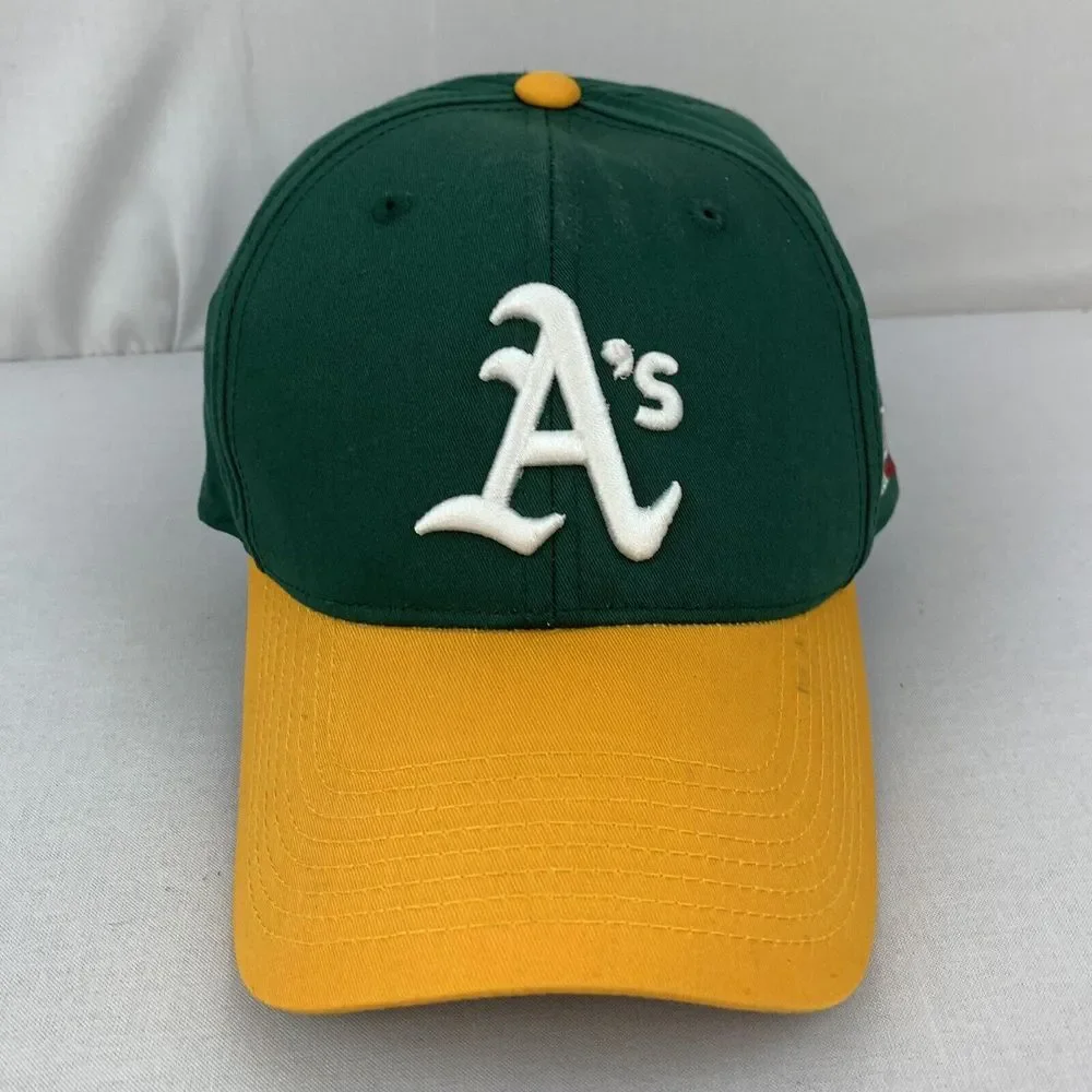Oakland‎ Athletics Youth Adjustable Strap Outdoor Cap Green Yellow